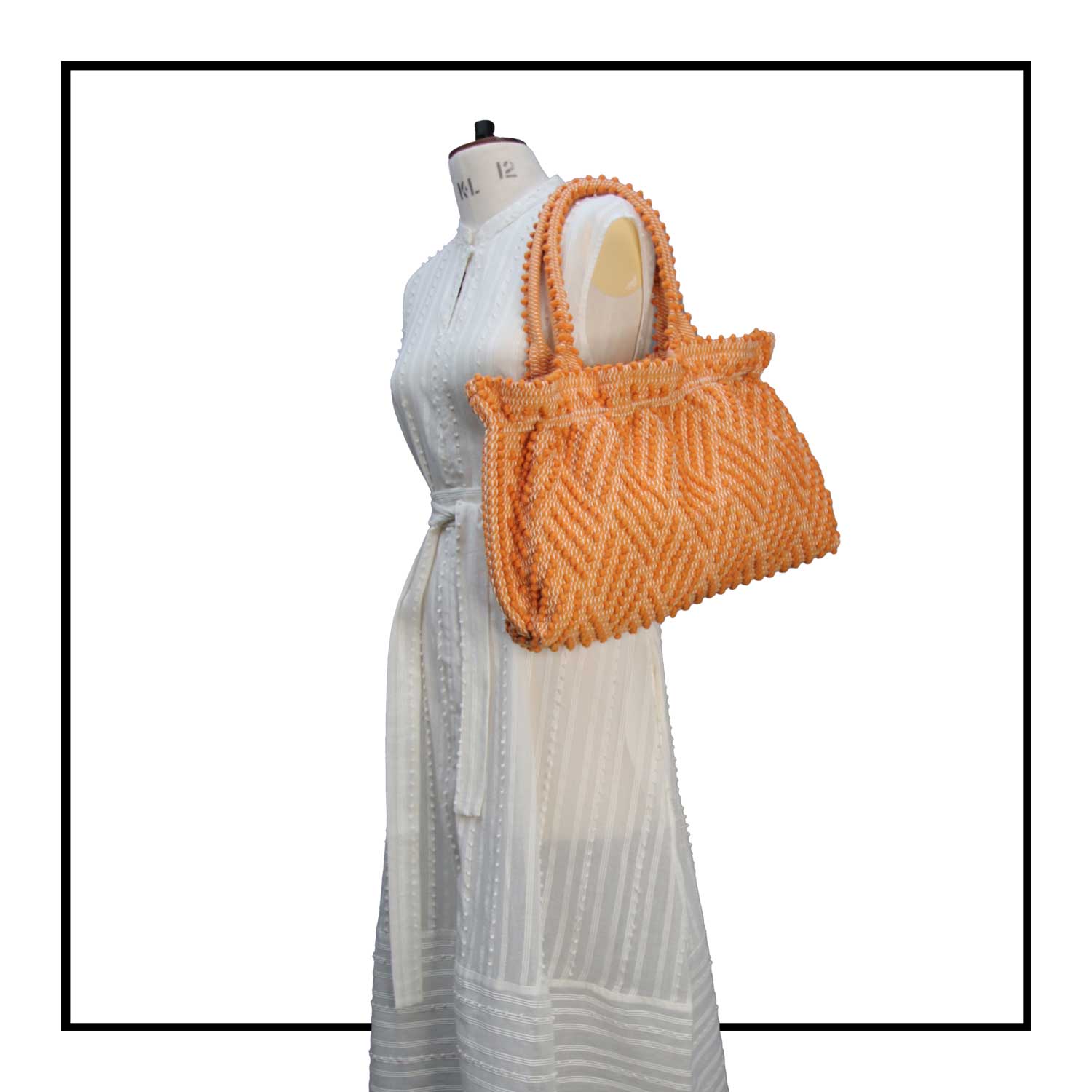 Antonello Tedde handmade eco sustainable bag NORA MED tote handbag 
