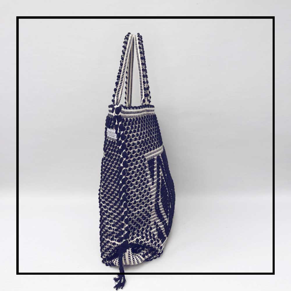 CAPRICCIOLI LARGE Rombi - B Sustainable handbag handwoven TEDDE large ANTONELLO - tote –